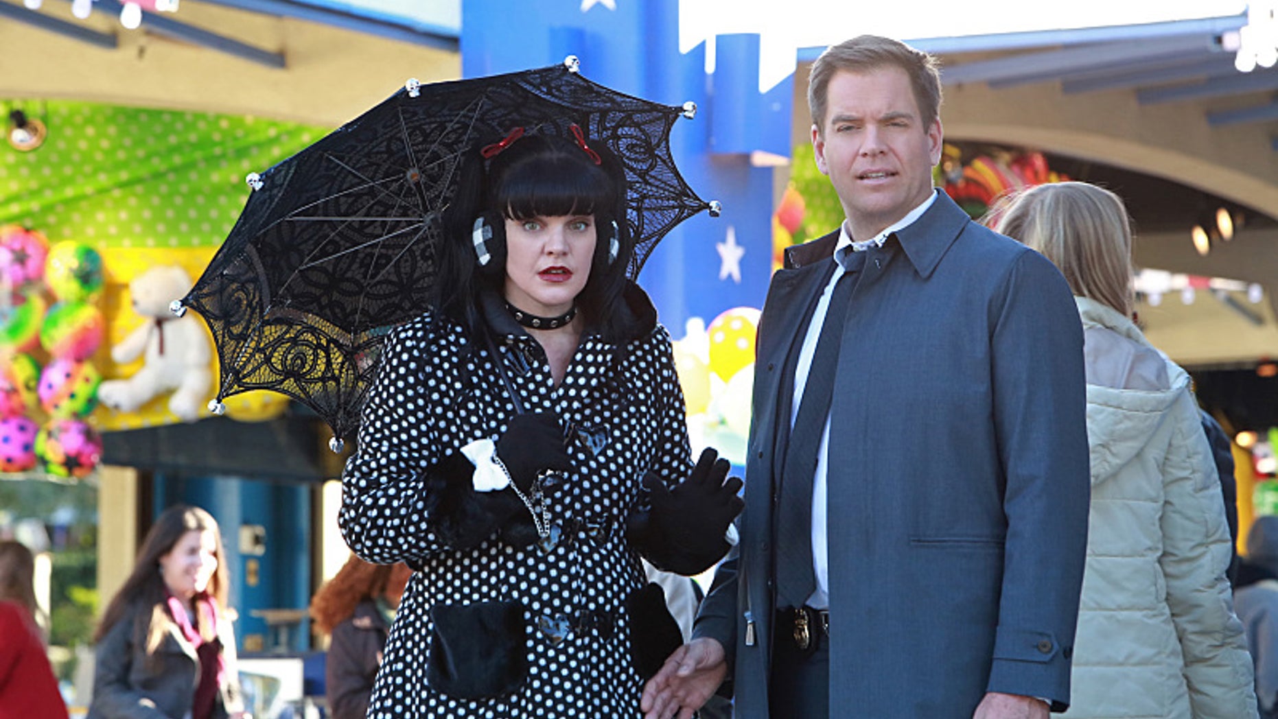 Pictured left to right: Pauley Perrette and Michael Weatherly