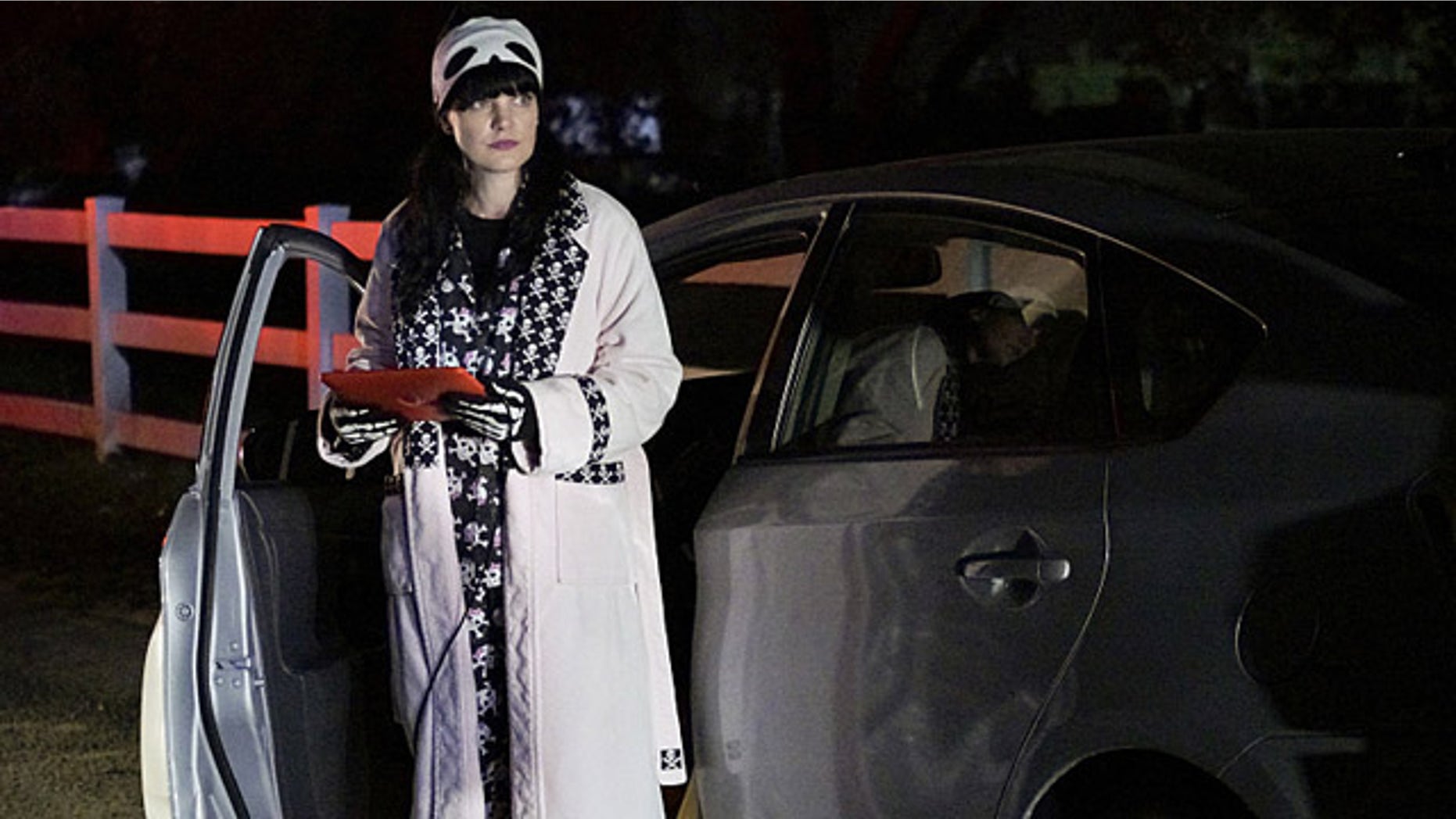 Abby (Pauley Perrette) works in her pajamas on the 'After Hours' episode of 'NCIS' (Jace Downs/CBS)