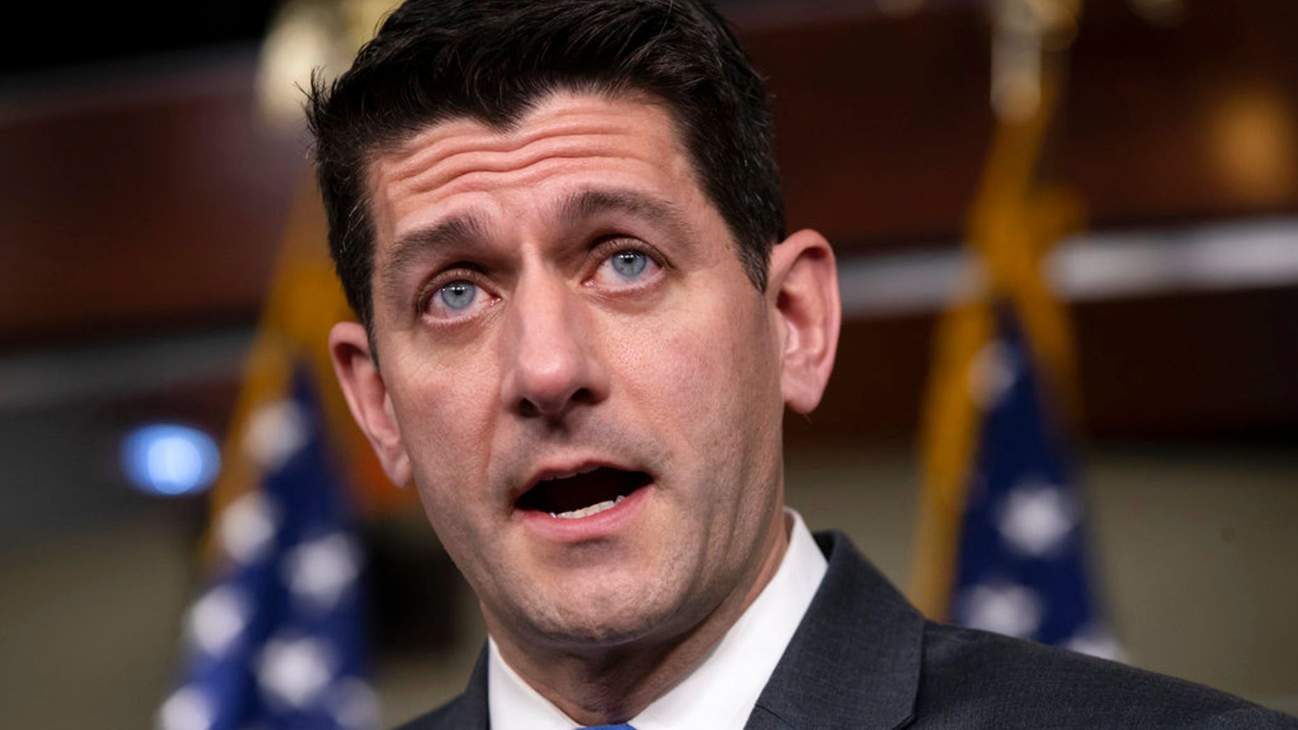 Speaker of the House Paul Ryan, R-Wis., announces he will not run for re-election amid Republican concerns over keeping their majority in the House of Representatives, during a news conference at the Capitol in Washington, Wednesday, April 11, 2018. (AP Photo/J. Scott Applewhite)