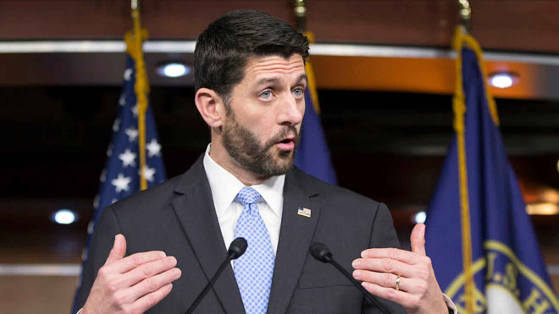 FILE: Dec. 17, 2015: House Speaker Rep. Paul Ryan, R-Wis., on Capitol Hill, Washington, D.C. (AP)