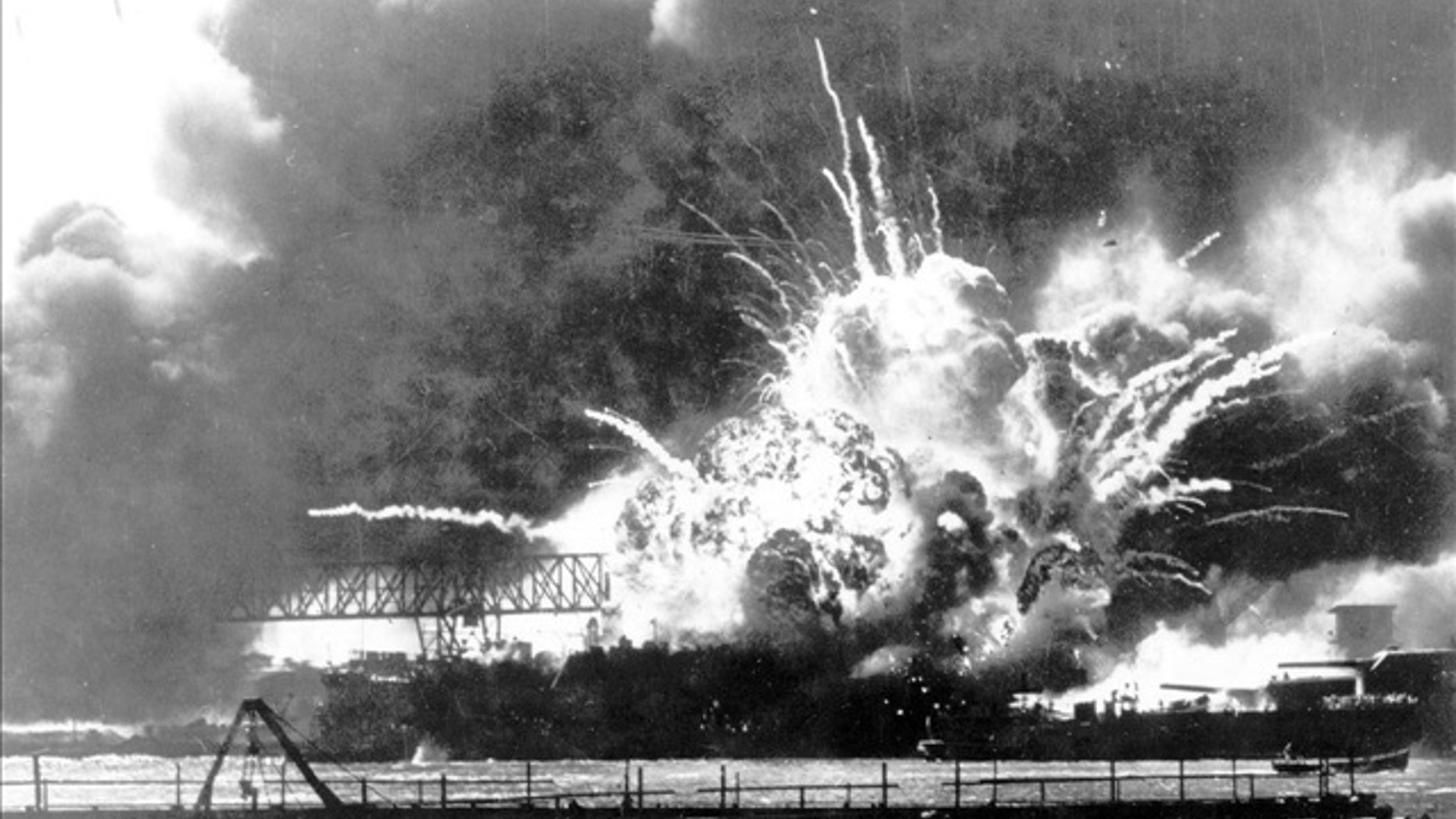 Japan attacked the U.S. twice in the year after Pearl Harbor, pictured here.