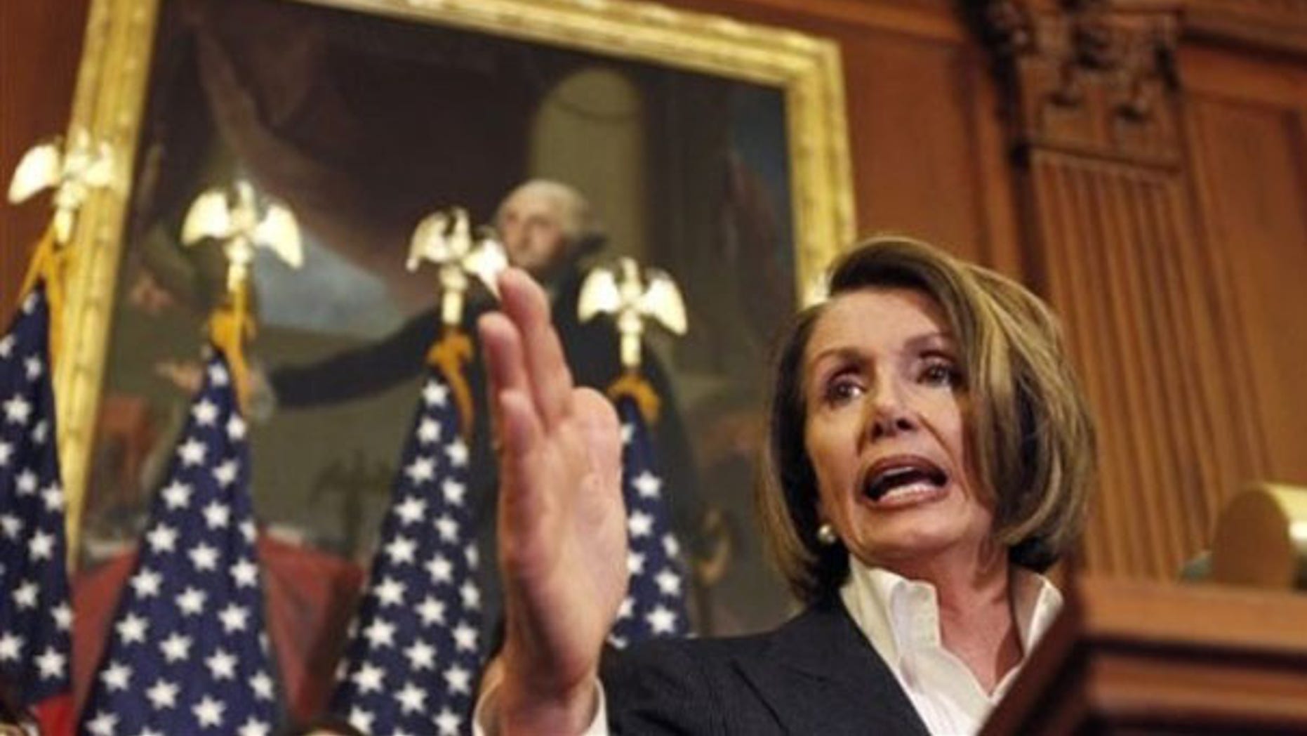House Speaker Nancy Pelosi speaks at a news conference on Capitol Hill March 15. (AP Photo)