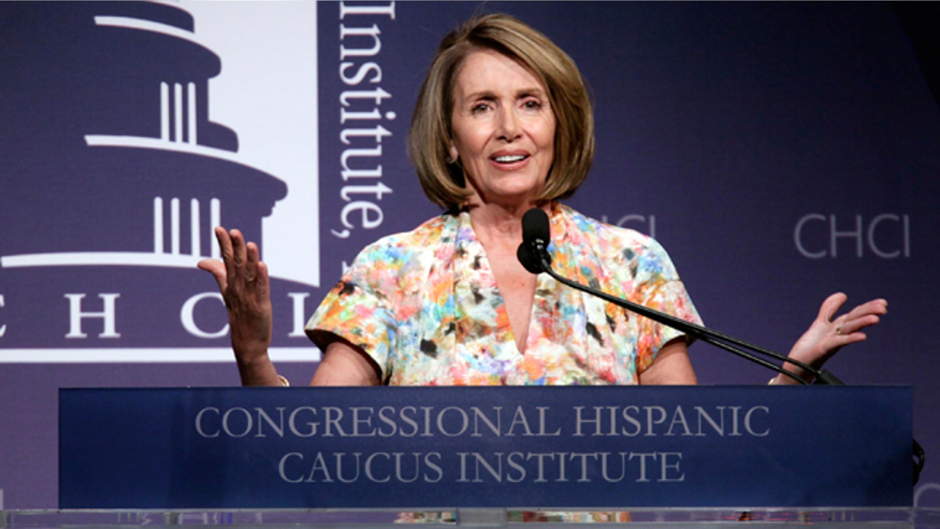 Sept. 15, 2010: House Speaker Nancy Pelosi, D-Calif., speaks at the Congressional Hispanic Caucus Institute's 33rd Annual Awards Gala at the Washington Convention Center in Washington.