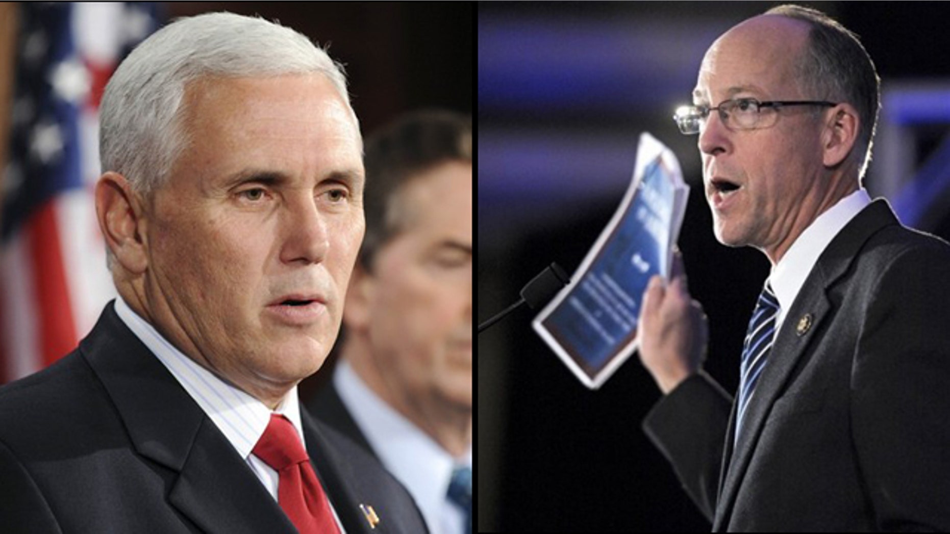 Reps. Mike Pence of Indiana and Greg Walden of Oregon unveiled this week the Broadcaster Freedom Act, which would ban the FCC from forcing broadcasters to give free airtime to opposing sides on controversial issues. (Reuters/AP)