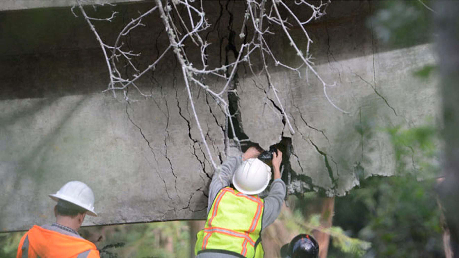 On the rain-soaked coast in Central California, the Pfeiffer Canyon Bridge has crumbled beyond repair, blocking passage on Highway 1 in Big Sur.