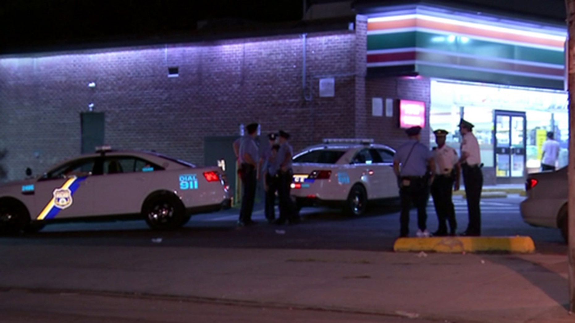 Philadelphia police say a 13-year-old boy walked home after he was shot in the foot late Sunday near convenience store in the northern part of the city.