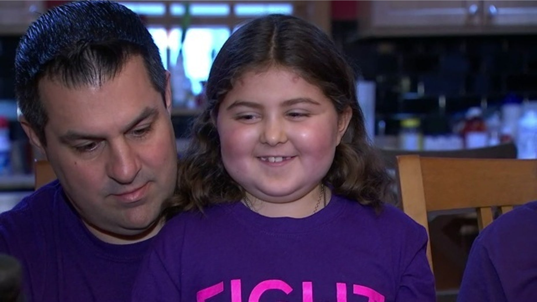 Philomena Stendardo is pictured with her father.