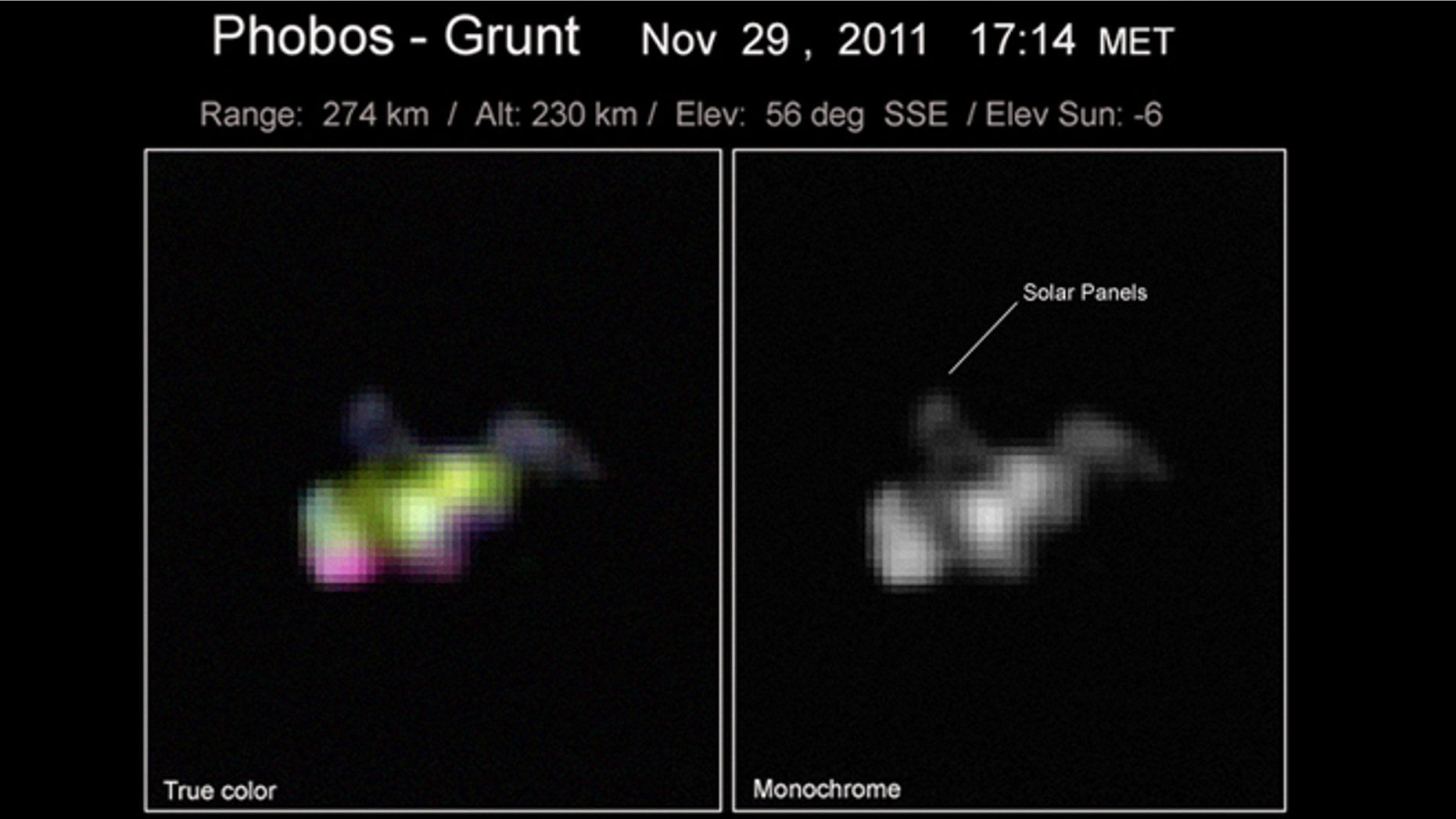 Skywatcher Ralf Vandebergh snapped this shot of the stranded Russian Mars probe Phobos-Grunt on Nov. 29, 2011, from the southern Netherlands.