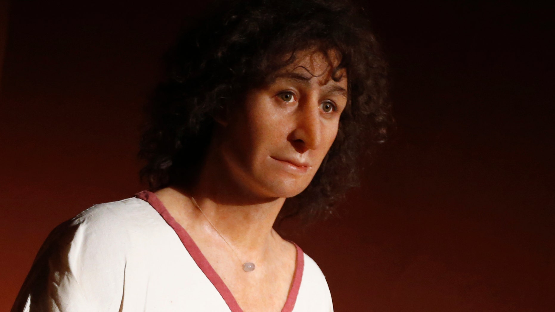 A wax figure of "The Young Phoenician Man of Carthage" is seen during the opening of a special exhibition at the American University of Beirut (AUB) Archaeological Museum in Beirut January 29, 2014. (REUTERS/Jamal Saidi)