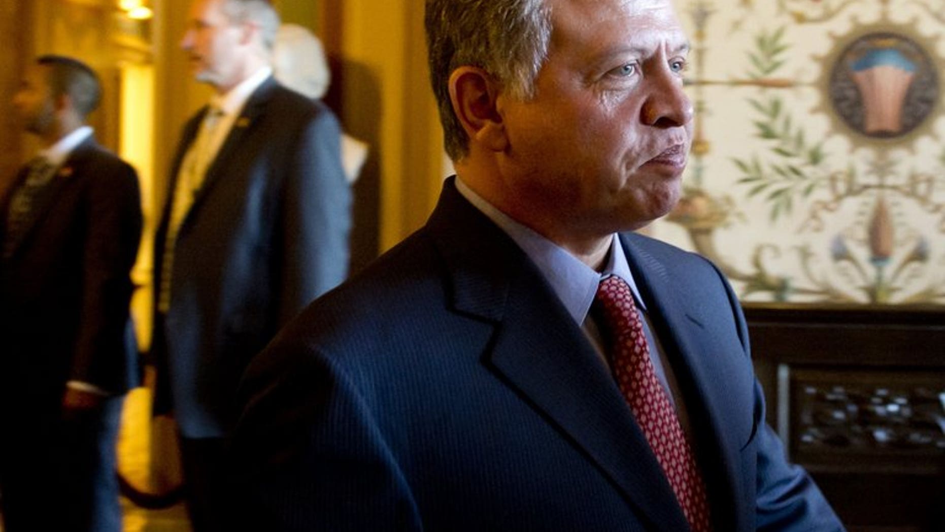 Jordan's King Abdullah II, pictured here on April 25, 2013, has endorsed a treaty with Britain expected to pave the way for the extradition of radical cleric Abu Qatada who has resisted deportation for the past decade, official Petra news agency reported Tuesday.