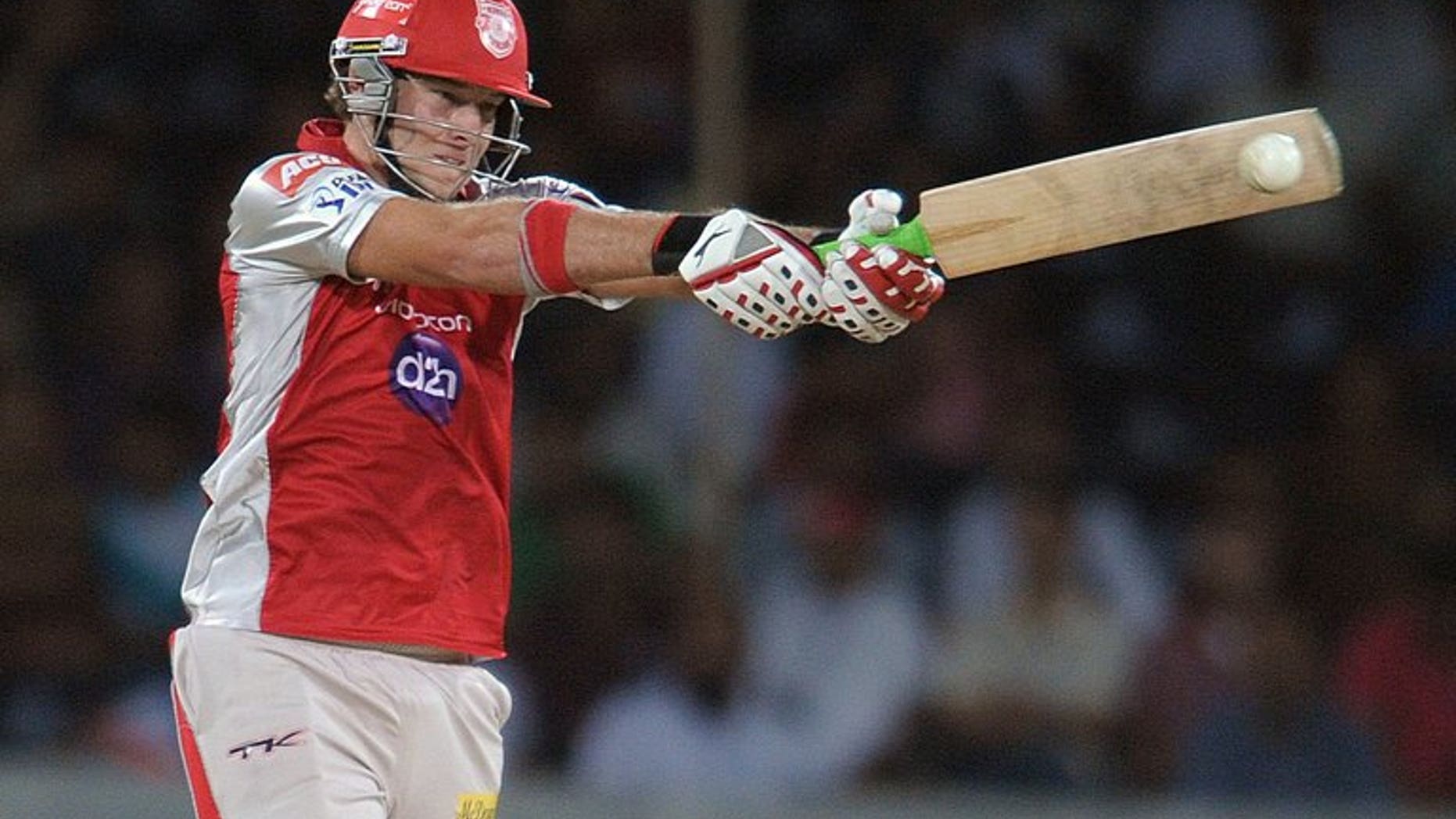 David Miller plays for Kings XI Punjab against Deccan Chargers in Hyderabad last year. South Africa were bowled out for 175 in 38.4 overs, with Miller top scoring on 56, after being sent in to bat by England in the Champions Trophy semi-final at the Oval in London on Wednesday.