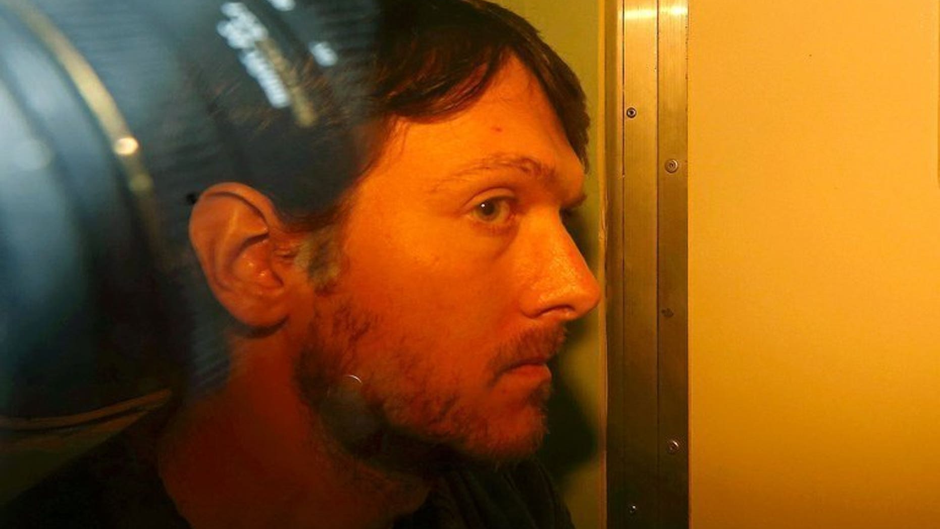 File picture shows teacher Jeremy Forrest arriving in a prison vehicle at Eastbourne Magistrates' Court, on October 11, 2012. Forrest was on Friday sentenced to five years and a half years in jail for abducting and having sex with a 15-year-old pupil, nine months after they fled to France and sparked an international manhunt.