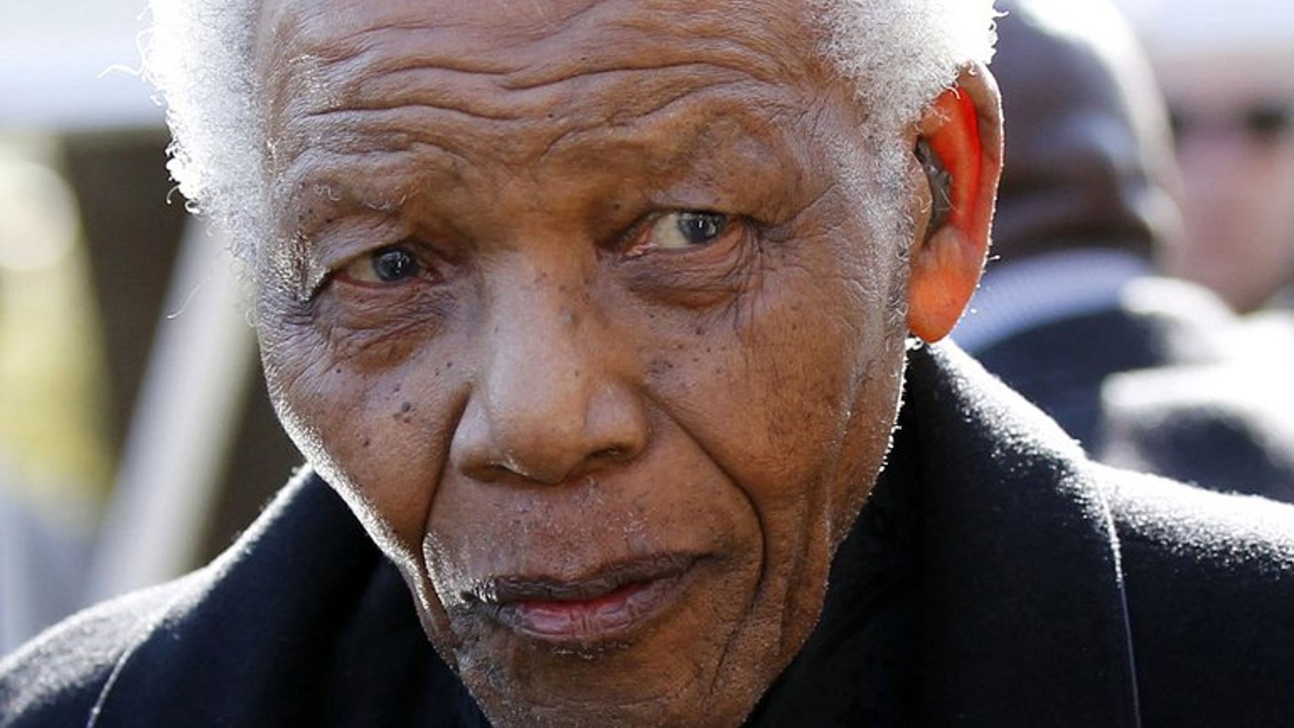 Former South African President Nelson Mandela is pictured in Sandton, north of Johannesburg, on June 17, 2010. The ambulance that rushed Mandela to hospital two weeks ago broke down and another had to be called, but the mishap did not endanger the anti-apartheid hero, the South African presidency has said.