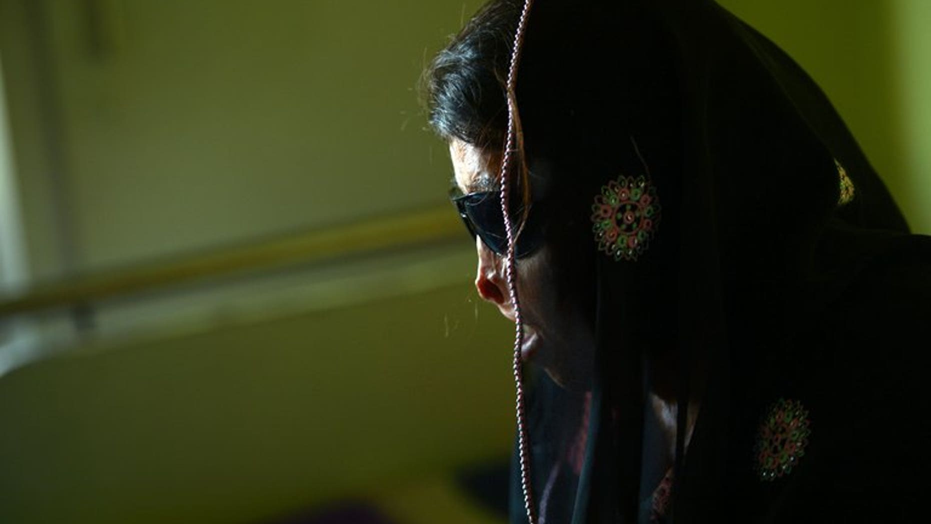 In this photo taken on February 12, 2013, an acid attack victim waits for eye surgery at a hospital in Rawalpindi. A young actress has suffered burn injuries in an acid attack in northwest Pakistan, her relatives and police told AFP.