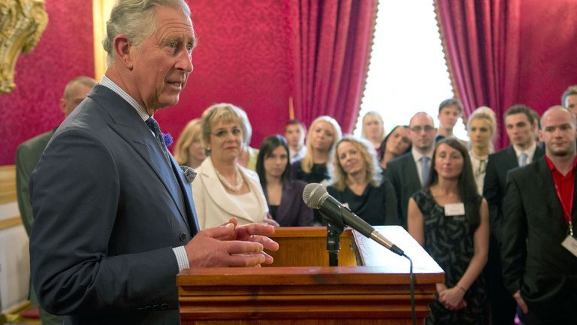 Prince Charles hosts a reception at Clarence House on June 20, 2013. He has spoken out against the "apparent rise in anti-Semitism" in Britain and warned of "other poisonous and debilitating forms of intolerance" after a series of attacks on mosques.