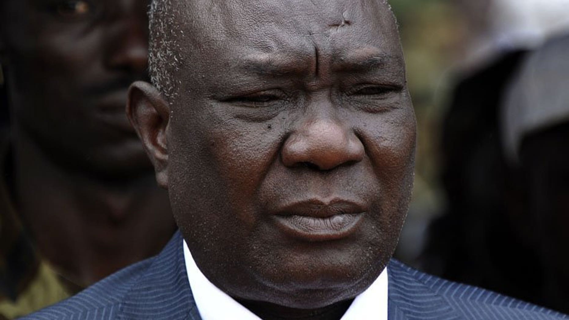 New Central African Republic PresidentMichel Djotodia pictured in the capital Bangui on March 30, 2013. At least 37 people were killed when a gold mine collapsed at Ndassima in the middle of the Central African Republic, where Djotodia has declared three days of mourning, national radio reported Tuesday.