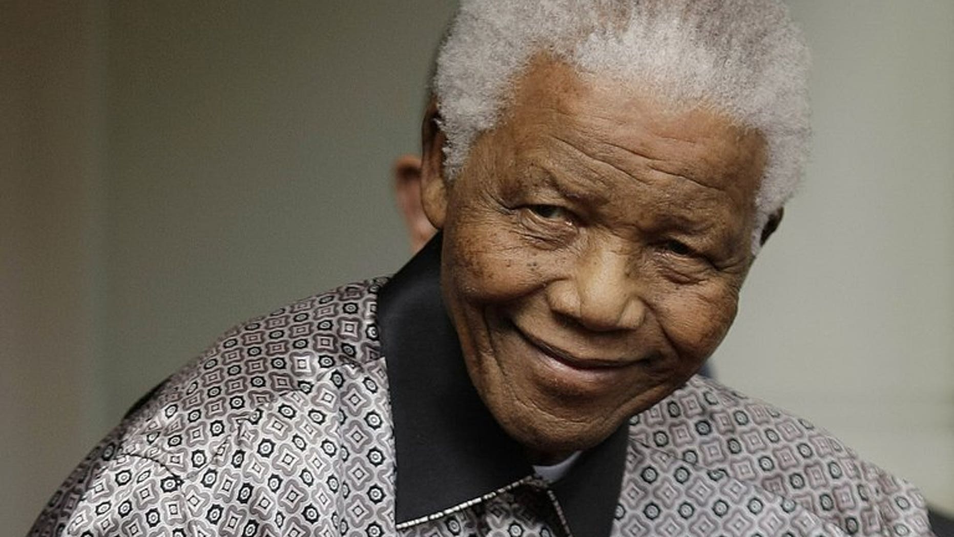 Former South African president Nelson Mandela pictured in London on June 26, 2008. Mandela remains in a critical condition in hospital in Pretoria, granddaughter Ndileka Mandela told AFP Tuesday, adding that the anti-apartheid icon was "stable".