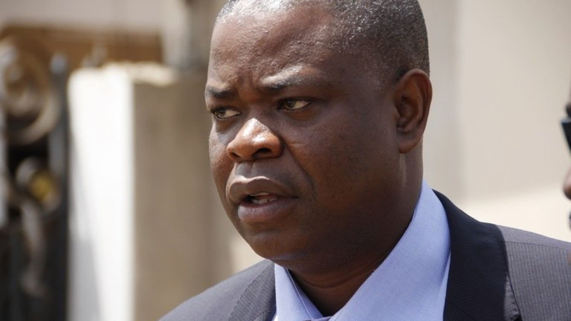 Justin Kone Katinan, a key ally of Ivory Coast's former president, is pictured on June 11, 2013 in Accra. Katinan will learn on August 5 whether he will be extradited to face charges relating to the post-election crisis of 2011, a court in Ghana said Tuesday.