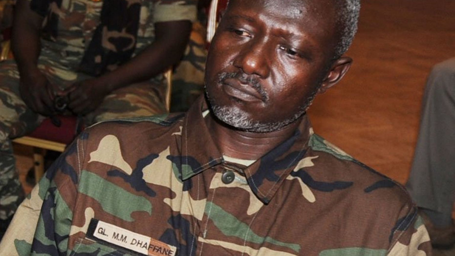 Water and forestry minister Mohamed Dhaffane, a Central African minister from the former rebel coalition that seized power, pictured in Liberville on January 9, 2013, was arrested and sacked on Sunday, as tensions mount in the troubled country.