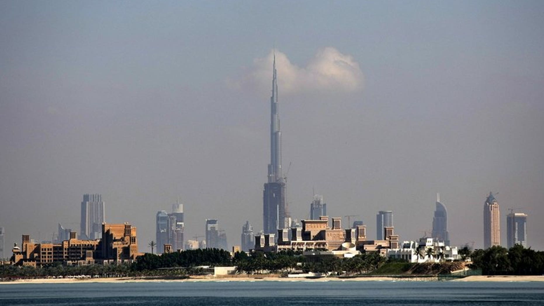 The skyline of Dubai in the United Arab Emirates in December 2009. A top United Arab Emirates court on Tuesday sentenced 64 Islamists to jail terms of up 15 years on charges of plotting to overthrow the government, while acquitting 25 others, Abu Dhabi television reported.