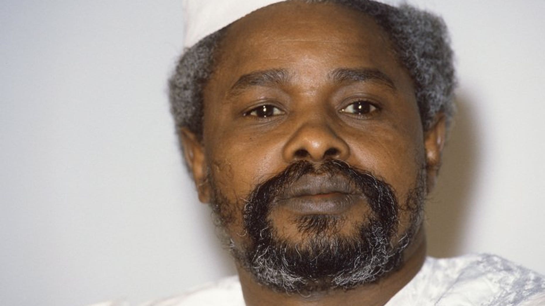 Then-Chad president Hissene Habre is pictured in N'Djamena on January 17, 1987. Senegalese authorities charged Habre with crimes against humanity and remanded him in custody on Tuesday in a prosecution seen by many as a milestone for African justice.