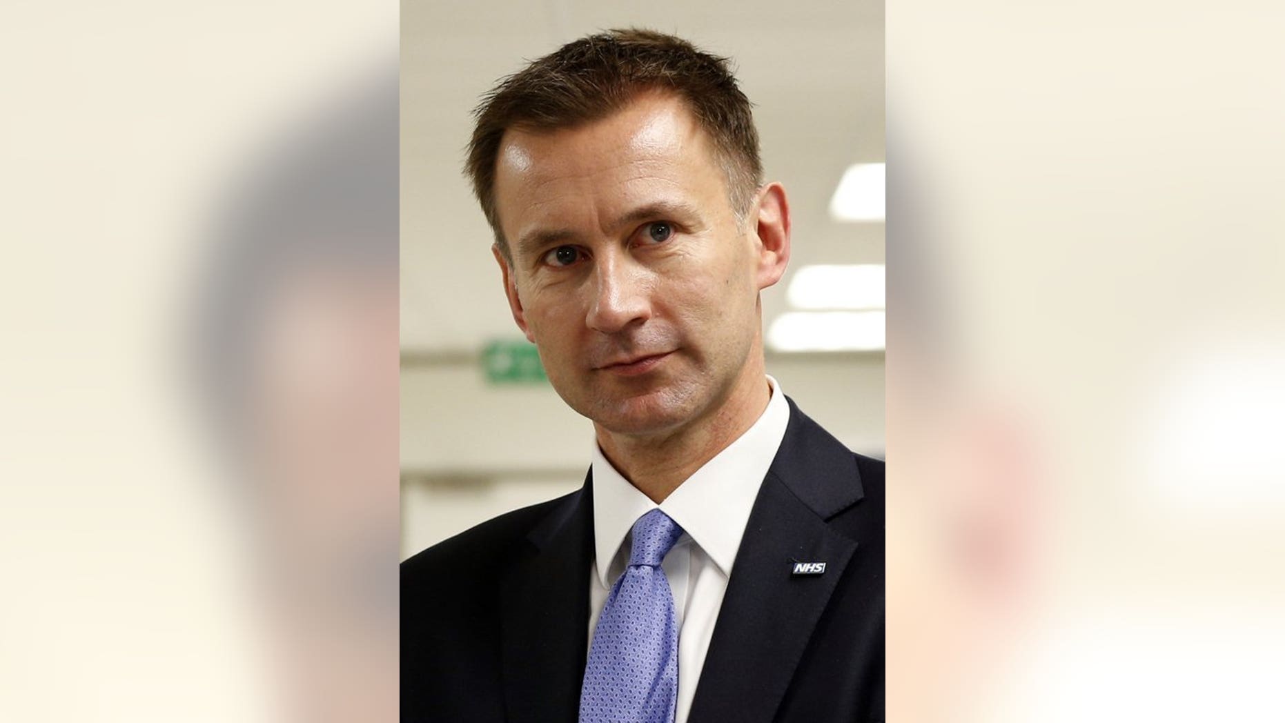 Jeremy Hunt, then Britain's health secretary, is pictured during a tour of University College Hospital HQ and Education Centre in central London on June 21, 2013. (Associated Press)