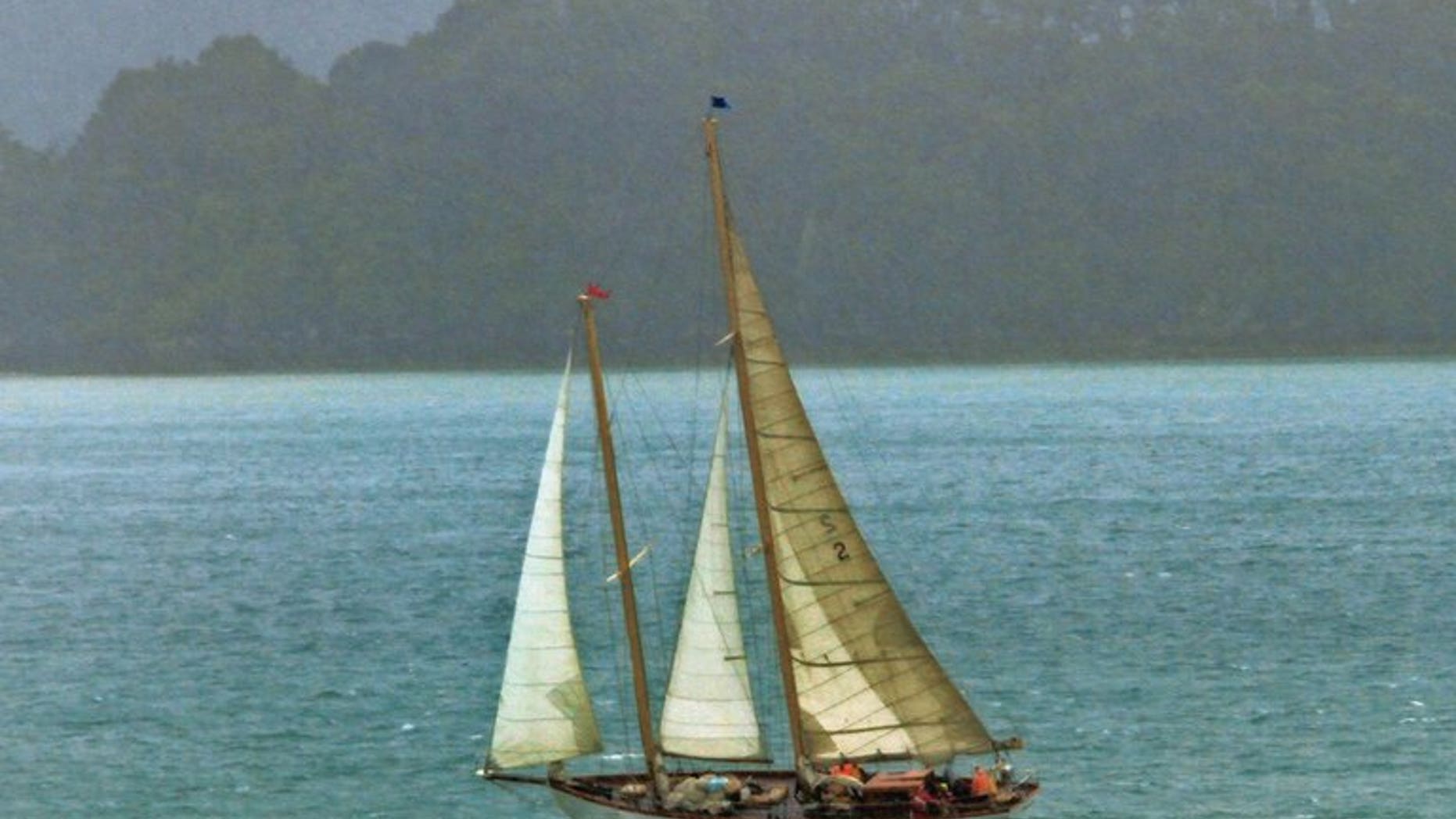 The 21-metre (70-foot) vintage wooden yacht Nina, built in 1928, is shown in Northland, New Zealand in January 2012. New Zealand rescuers have effectively ended the search for the crew of the vintage US yacht that went missing in rough seas more than four weeks ago.