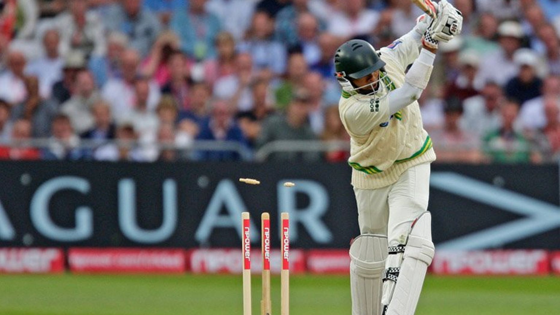 Danish Kaneria loses his wicket to England's Stuart Broad at Trent Bridge in July 2010. Pakistan on Friday endorsed England's decision to uphold the life ban on Danish Kaneria, calling on the leg-spinner to reflect on his conduct and start a process of rehabilitation.