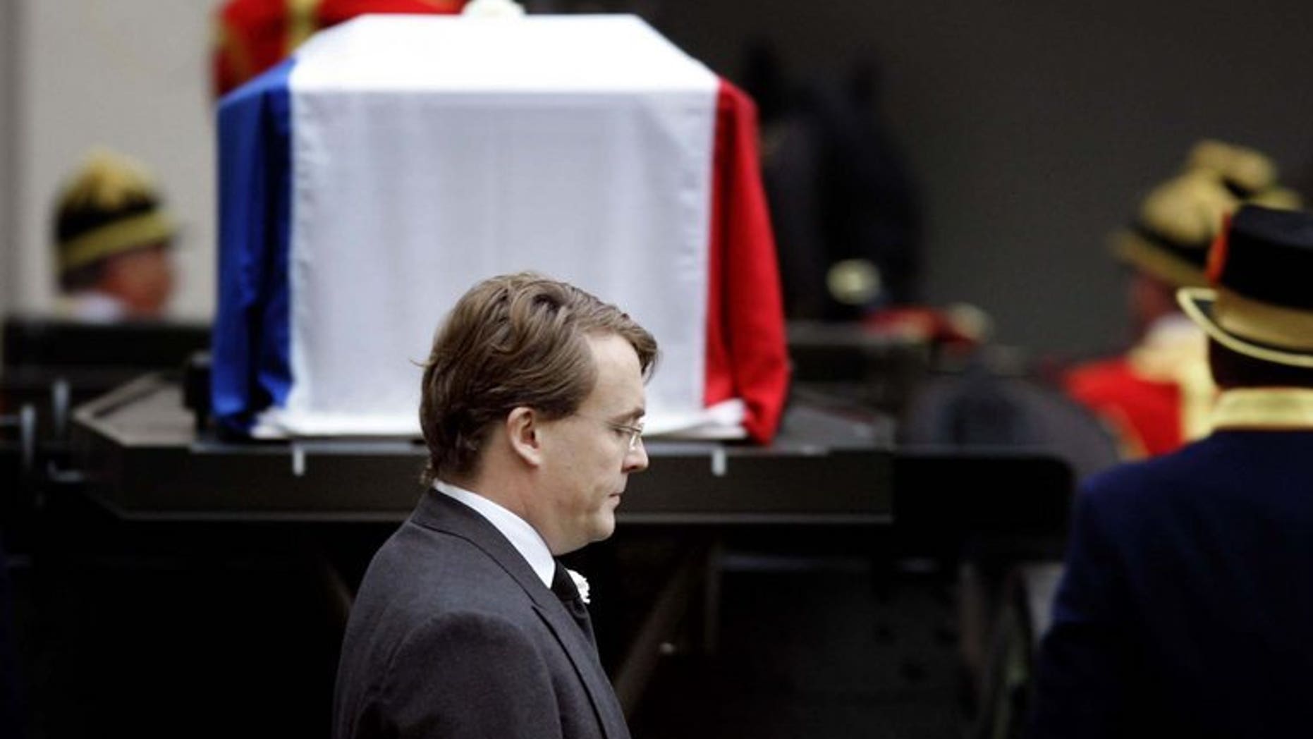 Dutch Prince Johan Friso, pictured here on December 11, 2004, has been transferred from a London hospital to receive treatment at his mother's residence in the Netherlands, the royal palace said on Tuesday.