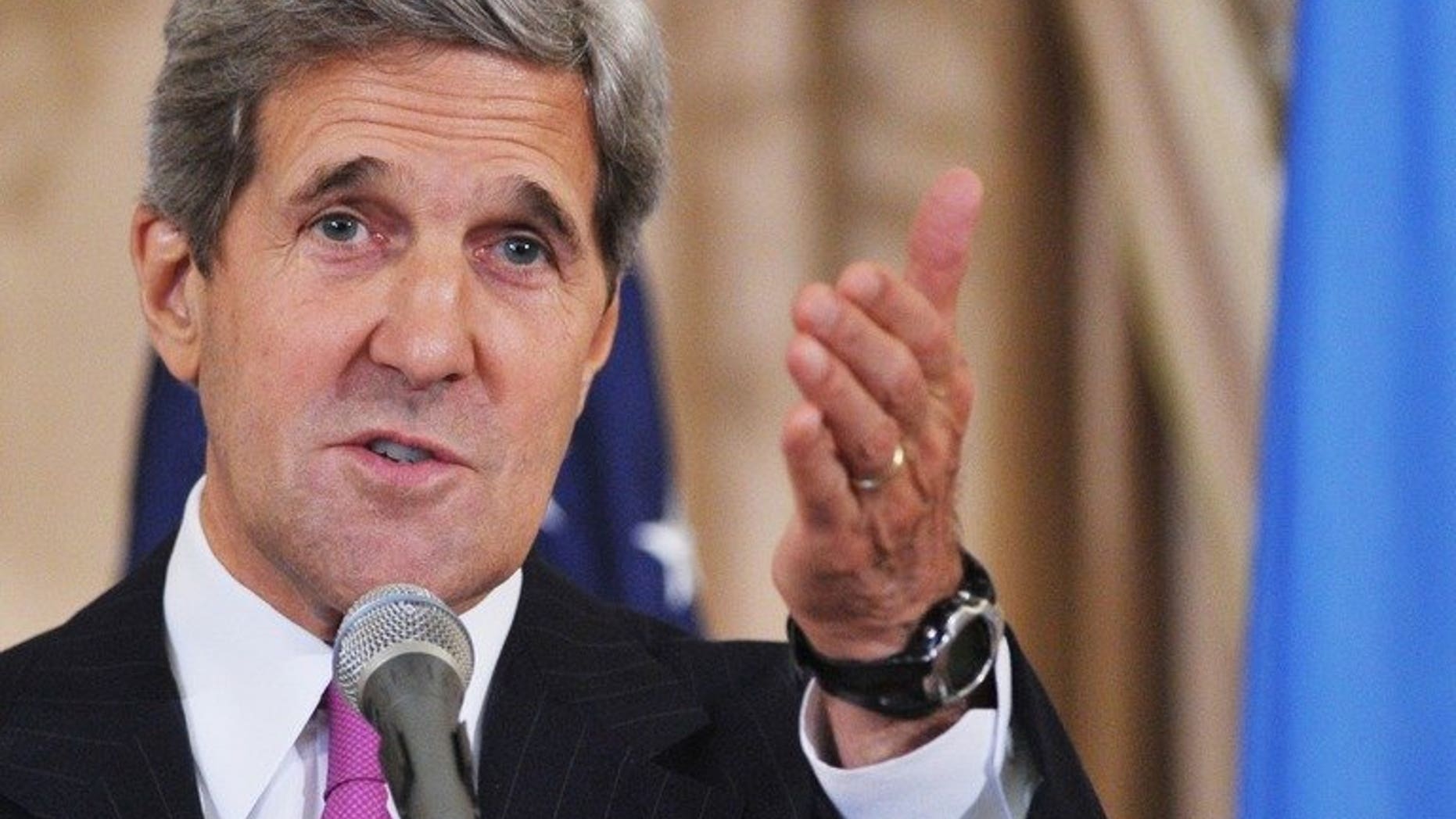 US Secretary of State John Kerry's return to the Middle East to restart direct talks between Israel and the Palestinians could be postponed because of his wife's illness, a Palestinian official said.