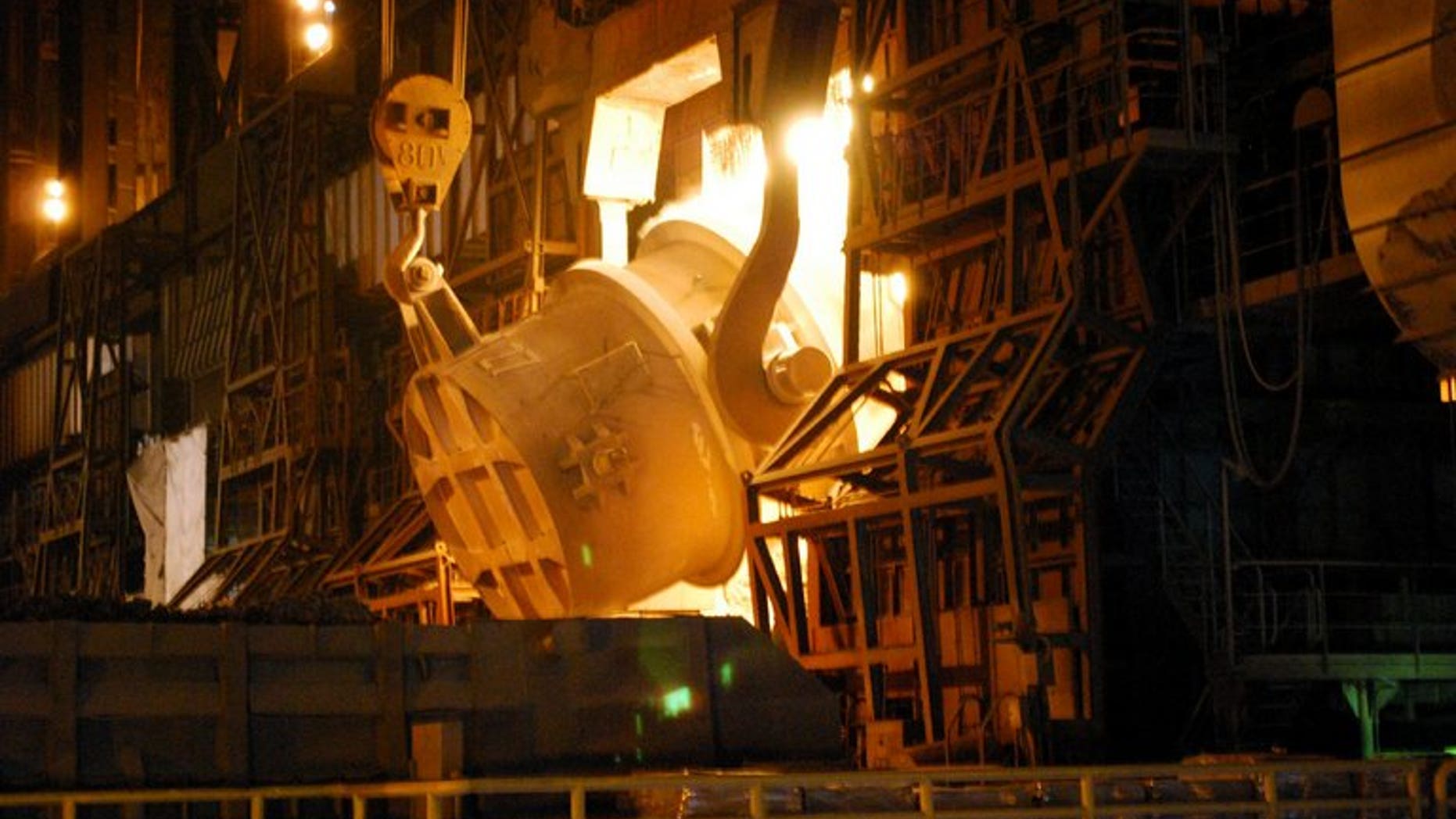 A converter process at Nippon Steel's Kimitsu iron mill in Kimitsu, on November 26, 2010. A South Korean court has ordered the Japanese steel giant to pay compensation over forced wartime labour in what was described as the first ruling of its kind.