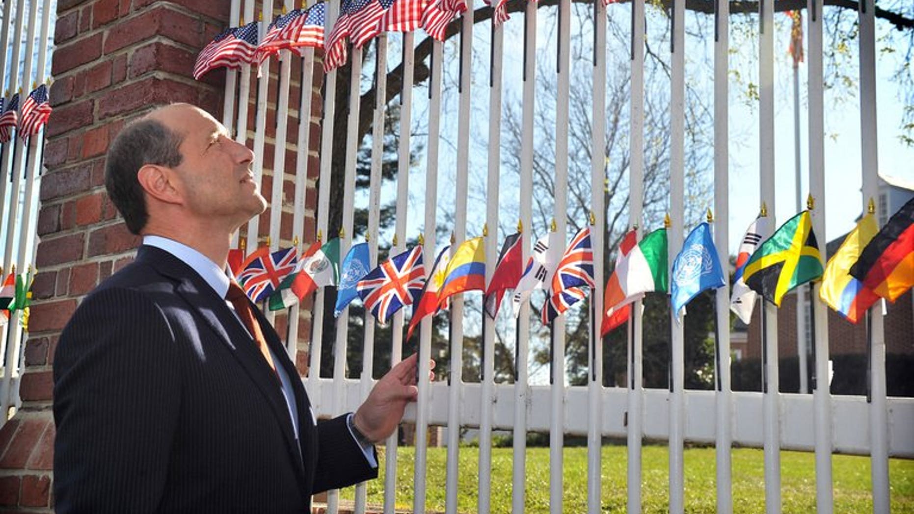 A man has been charged and will face court after a car crashed into the gates of the US embassy in the Australian capital Canberra while ambassador Jeffrey Bleich was at home/
