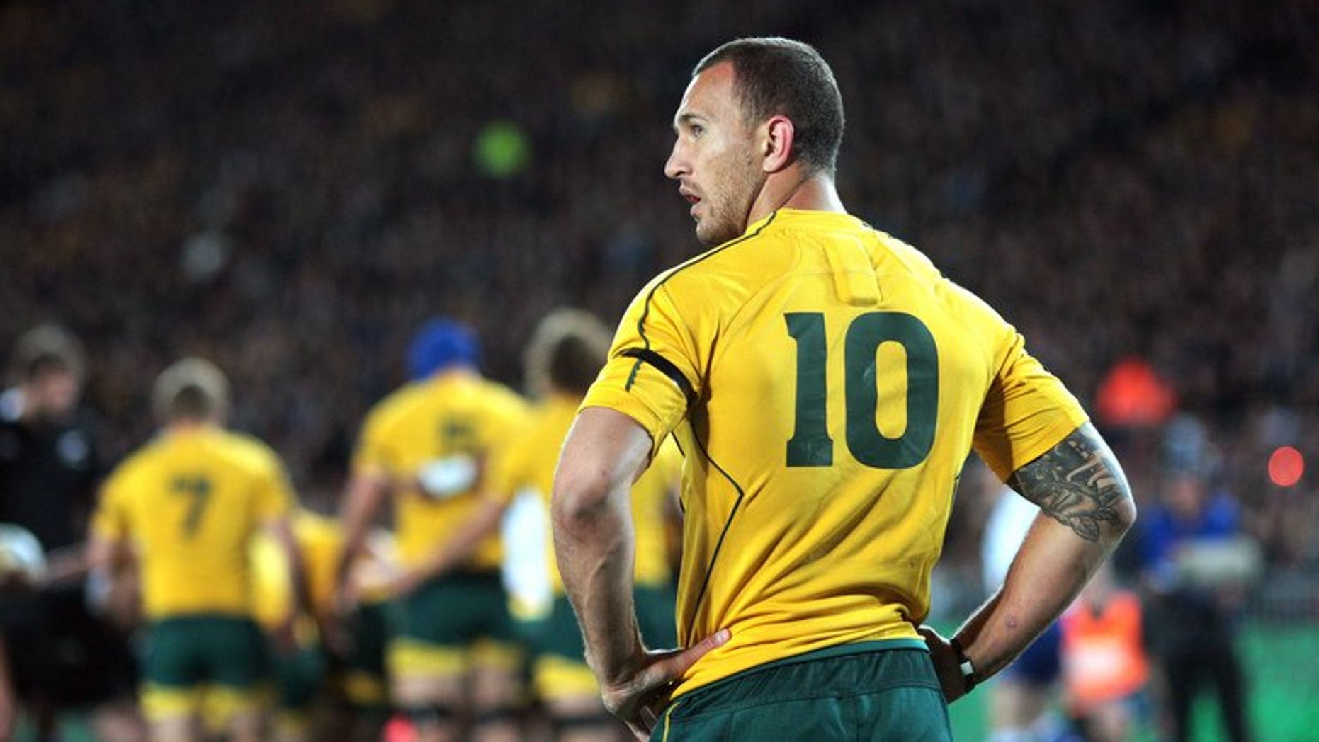 Wallabies flyhalf Quade Cooper during a Bledisloe Cup match against New Zealand on August 25, 2012. Cooper said he now expects to get "a fair go" after Ewen McKenzie's appointment as national coach.