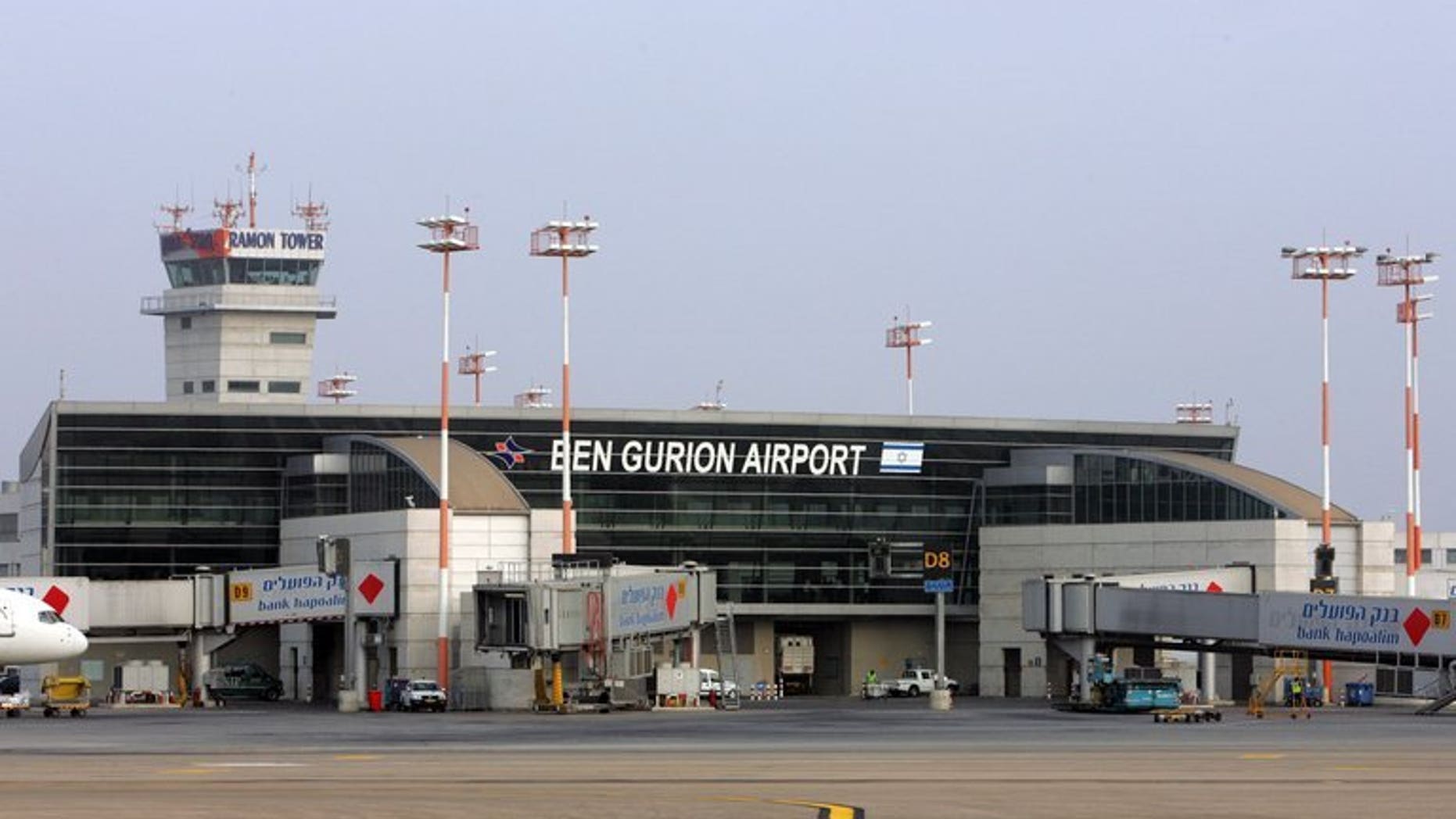 File photo shows Ben Gurion international airport on the outskirts of Tel Aviv, July 25 2007. A Greek charter plane made an emergency landing at Tel Aviv's Ben Gurion airport on Thursday after the pilot had sent out a distress signal, an airport official told AFP.