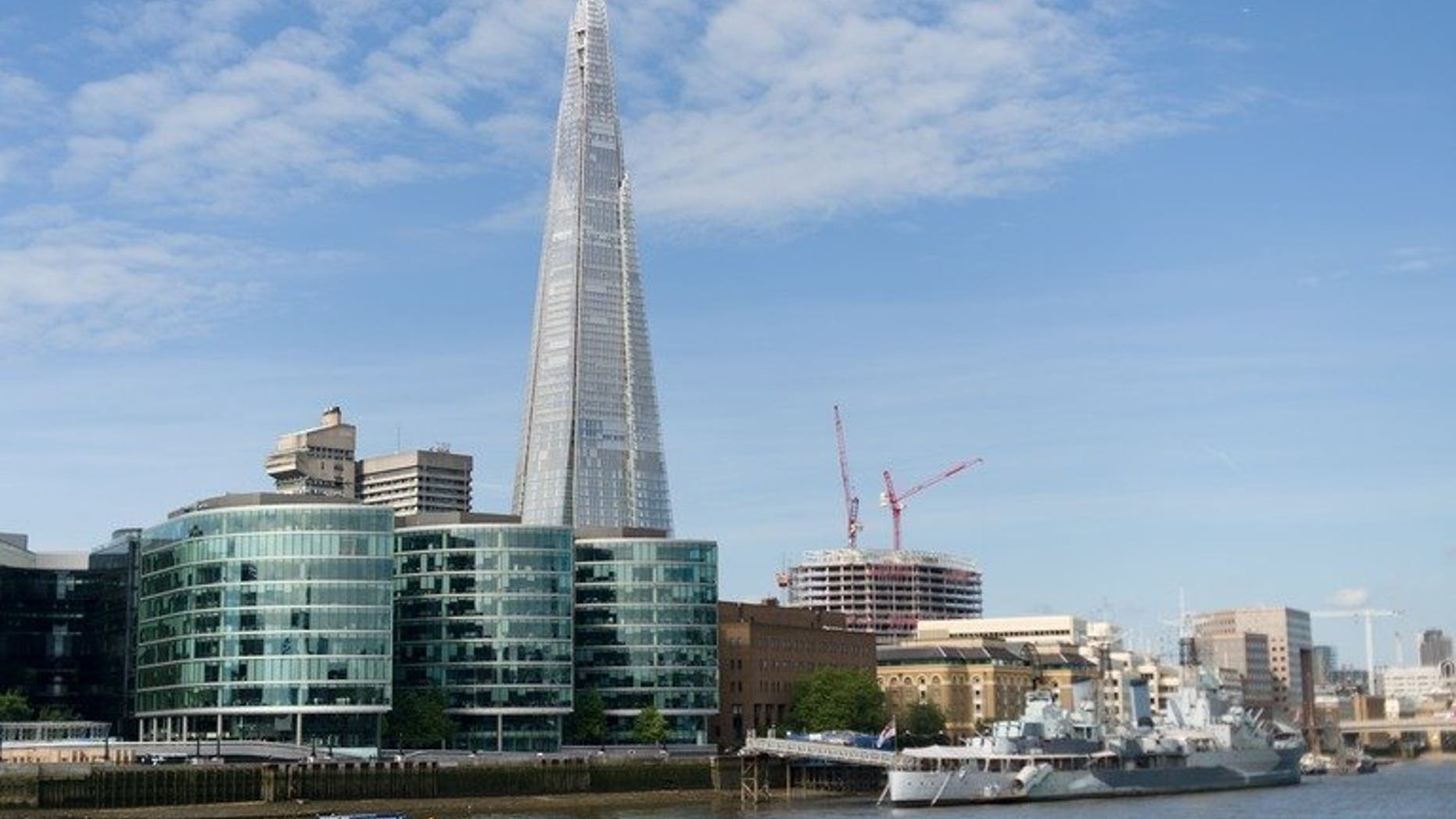 The "Shard" tower pictured on the south bank of the river Thames in central London on July 22, 2012. Rupert Murdoch's News Corporation on Friday announced plans to move all of its London operations into a new building in the shadow of Western Europe's tallest skyscraper.