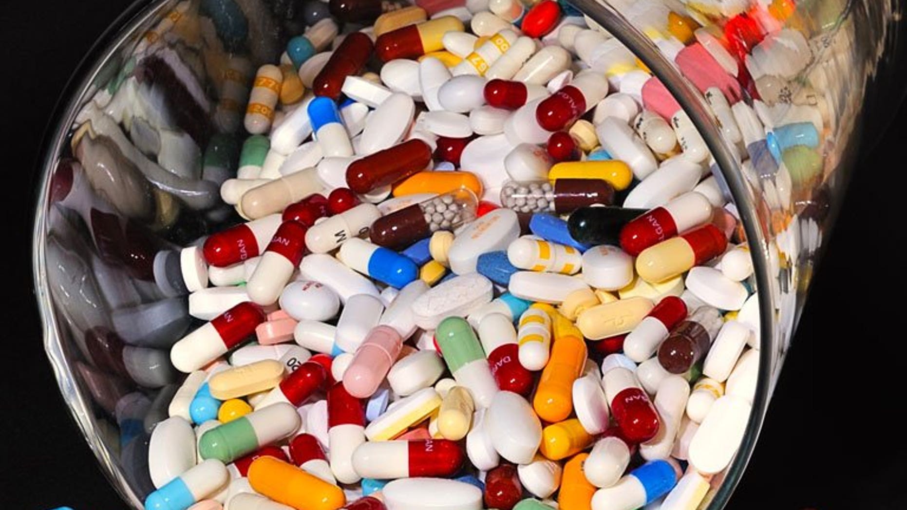 A file picture of drug capsules and pills. Britain's healthcare regulator has recalled 16 drugs from Indian pharmaceutical firm Wockhardt after finding deficiencies at one of its local manufacturing plants, the company said Friday.