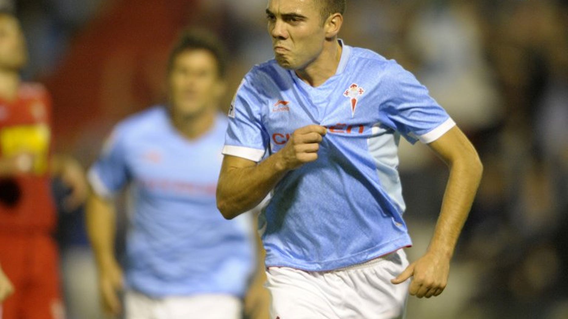 Liverpool's new Spanish striker Iago Aspas, pictured in action on October 5, 2012, marked his debut with a goal in Saturday's 4-0 friendly win over Preston at Deepdale.