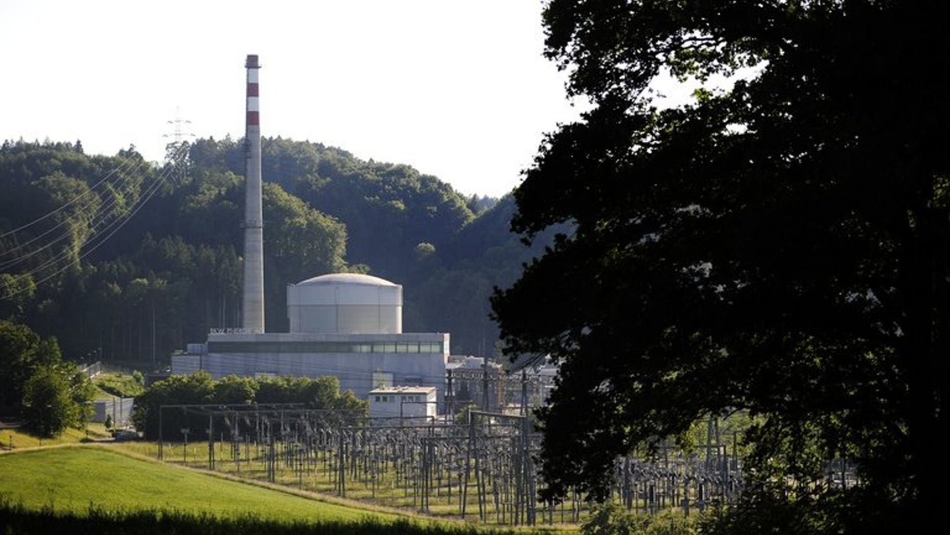 The Muehleberg nuclear power plant in Switzerland, on May 25, 2011. Scientists have discovered a radioactive substance in sediment under a Swiss lake used for drinking water and situated near a nuclear plant, according to the Le Matin Dimanche weekly.