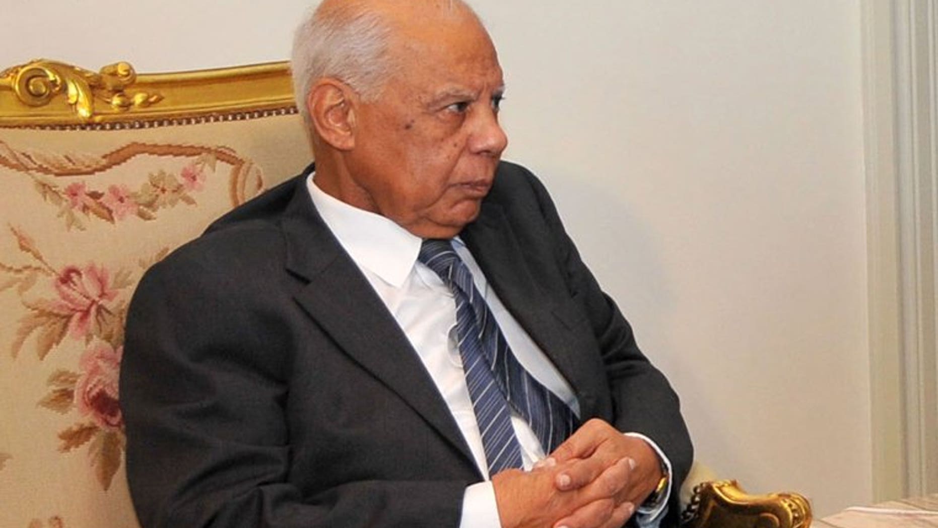 Caretaker prime minister Hazem al-Beblawi is pictured in Cairo on July 9, 2013, in an image provided by the Egyptian Presidency. Egypt's first government since the military ousted Islamist president Mohamed Morsi almost two weeks ago was officially sworn in on Tuesday, state television reported.