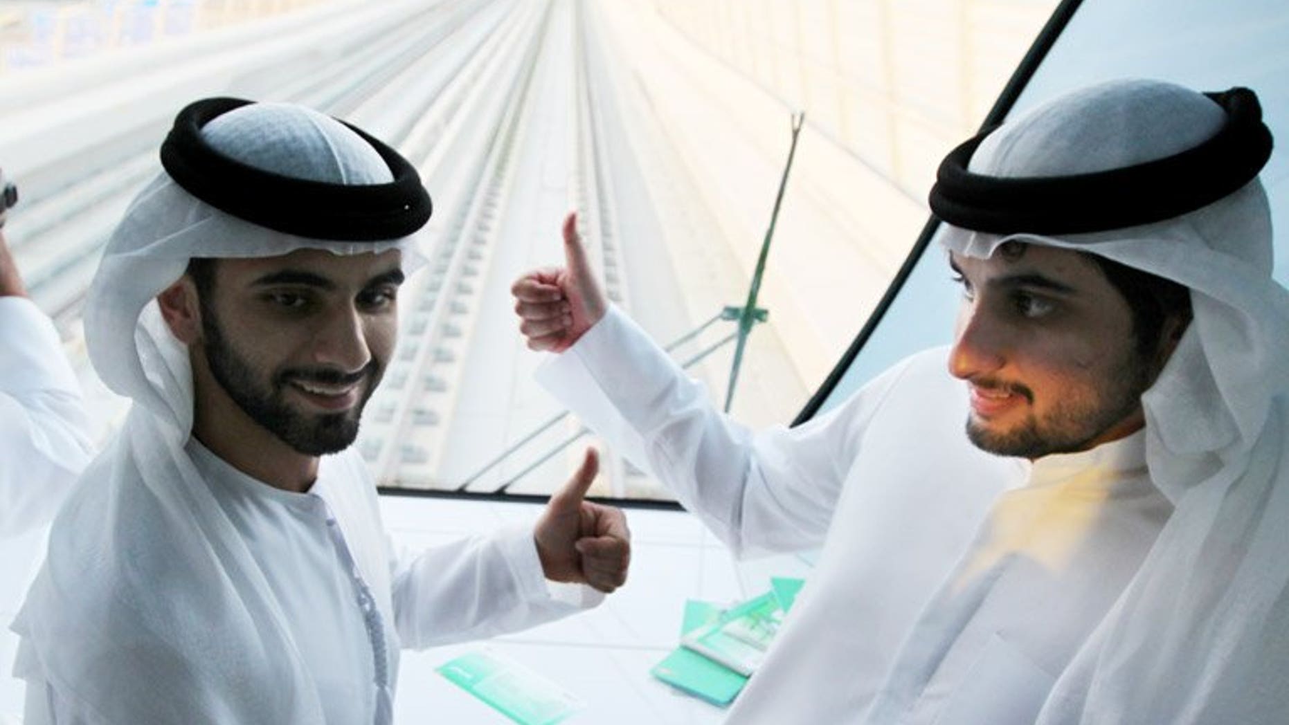 Sheikh Mansour (left) and brother Sheikh Ahmad at the inauguration of Dubai's second metro line in September 2011. An Abu Dhabi sheikh who helped British bank Barclays avoid a state bailout during the global financial crisis has sold his stake.