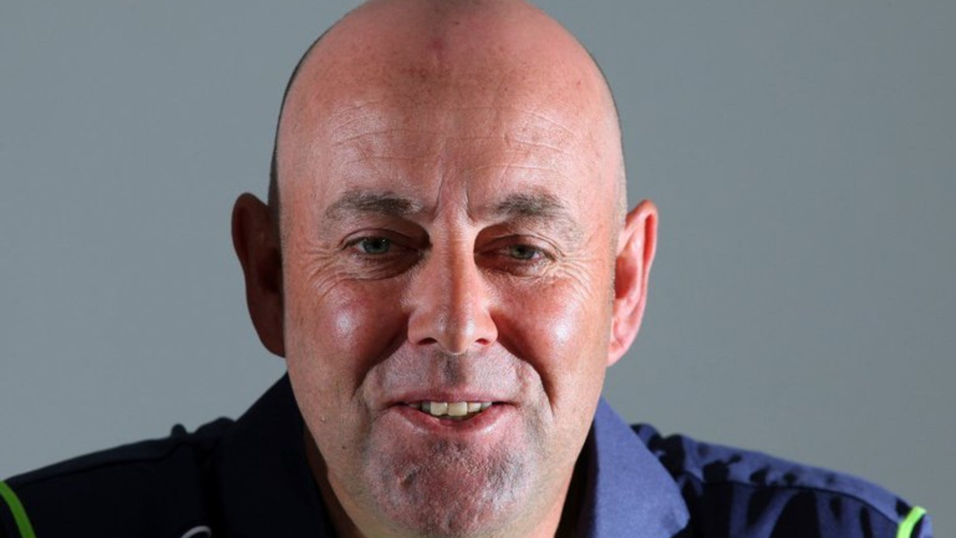 Darren Lehmann speaks to journalists at a press conference in Bristol, southwest England, on June 24, 2013, after being appointed as the new coach of the Australian cricket team. Lehmann has warned his under-achieving stars that no-one is safe from the axe ahead of the must-win third Ashes Test.