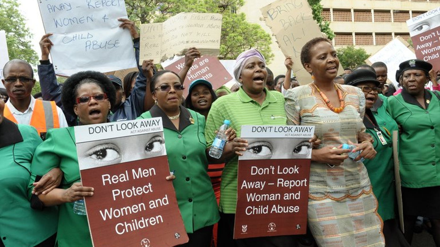 Members and supporters of the African National Congress (ANC) Women's League march in December last year to the Britain High Commission in Pretoria to demand Shrien Dewani be extradited back to South Africa and stand trial. A London court will on Wednesday rule whether Dewani, who is accused of orchestrating his bride's murder on their South African honeymoon, is mentally fit to face extradition.