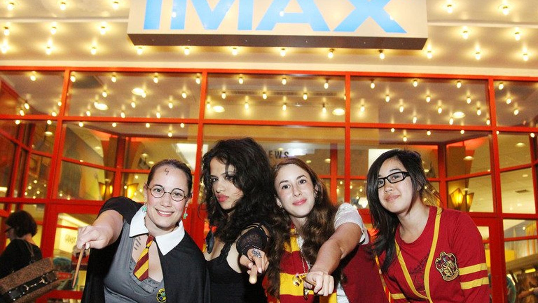 Fans at the "Harry Potter And The Deathly Hallows: Part 2 An IMAX Experience" release party at AMC Loews Kips Bay 15 theater on July 14, 2011 in New York City. North American entertainment giant IMAX Corp. said it plans to open up to 120 new cinemas in China after reaching agreement with Chinese conglomerate Wanda Group.