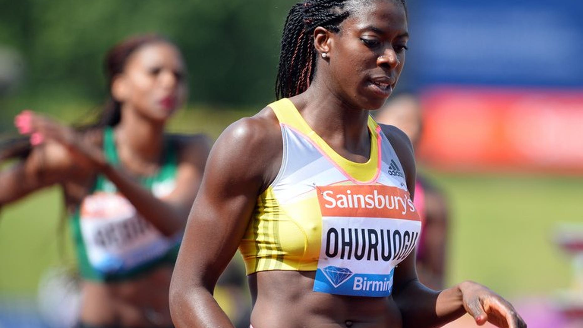 Christine Ohuruogu relaxes after winning the Diamond League 400m in Birmingham on June 30. Former Olympic, World and Commonwealth 400m champion Ohuruogu was on Tuesday named captain of Britain's squad for the World Championships in Moscow.