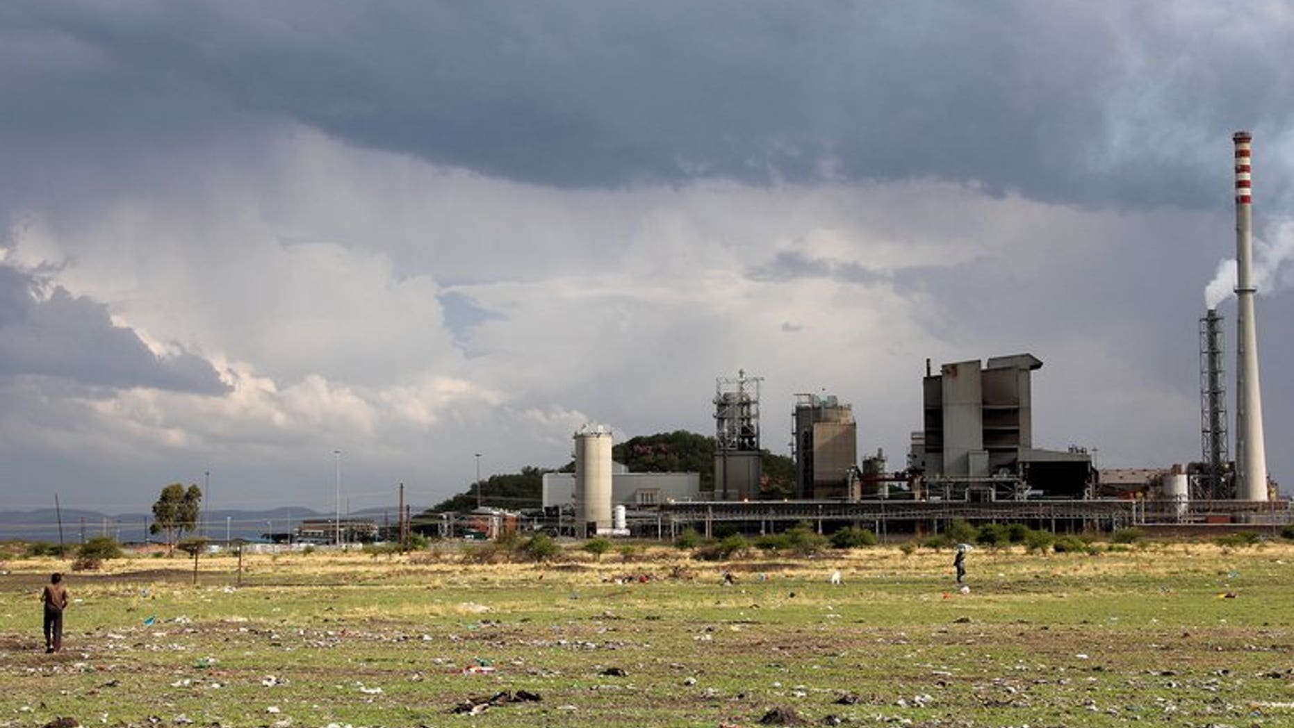 Part of the Lonmin platinum mine in Marikana, South Africa, pictured on October 30, 2012. A worker at the mine has been shot dead, police said, in the latest violence to hit the country's restive northwestern platinum belt.