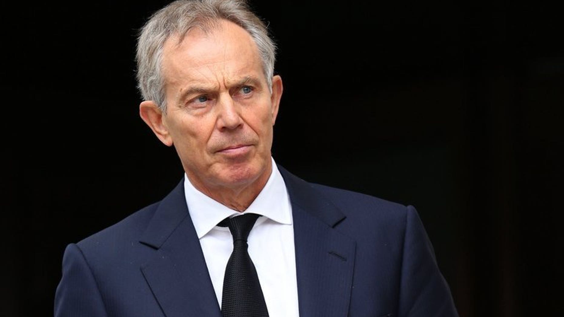 Former British prime minister Tony Blair pictured at St Paul's Cathedral in central London on April 17, 2013. Zimbabwe President Robert Mugabe on Tuesday said Blair was to blame for his country's problems on the eve of a crucial general election.