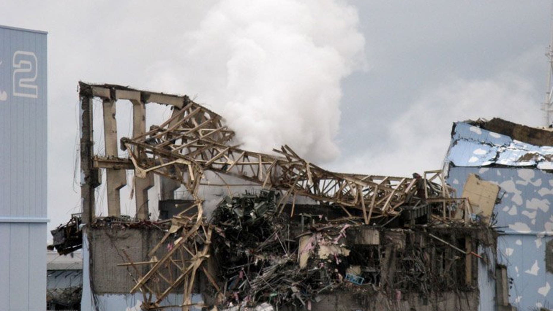 View of the unit 3 reactor at the crippled Fukushima nuclear power plant, on March 15, 2011. The clean-up after the Fukushima nuclear disaster will cost up to 5.81 trillion yen ($58 billion) -- five times more than estimated, according to Japan's National Institute of Advanced Industrial Science and Technology.