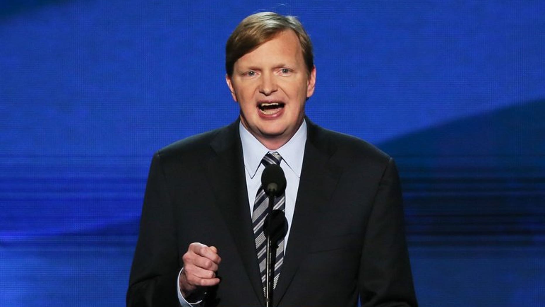 Britain's Prime Minister David Cameron has hired US President Barack Obama's campaign manager Jim Messina, pictured September 6, 2012, to advise his Conservative party on its strategy for the 2015 general election, it emerged.