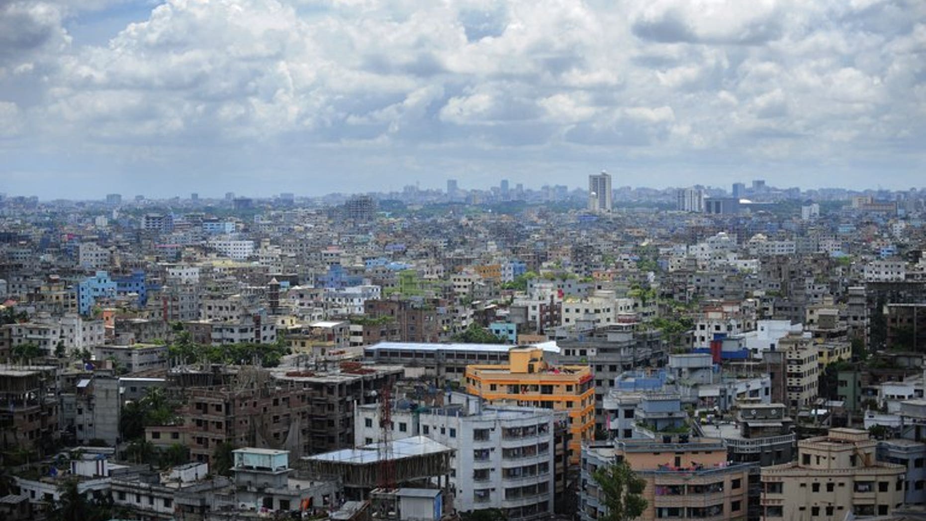 A general view of the Bangladeshi capital city Dhaka on September 20, 2010. Canada will shutter its mission in Dhaka on Sunday, a spokesman said, citing security reasons amid global concern over terror threats.