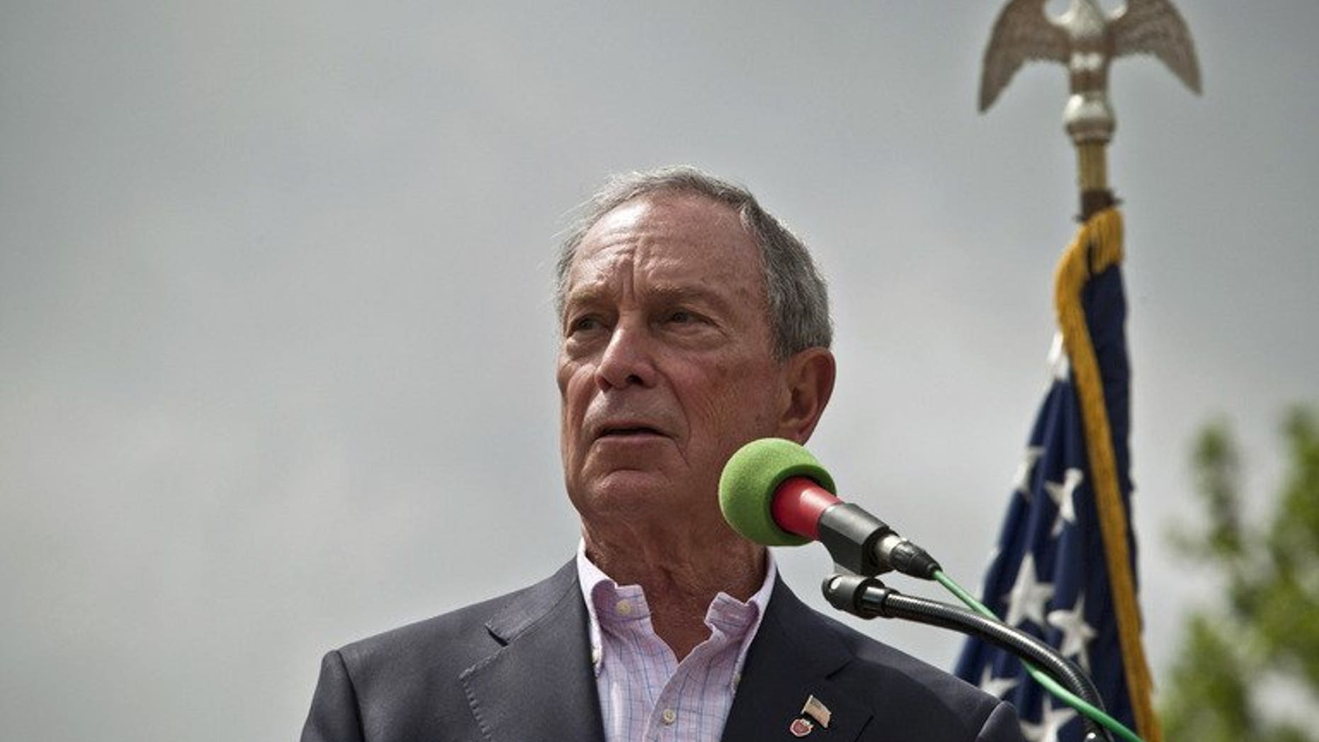New York Mayor Michael Bloomberg speaks on July 4, 2013 in New York City. Bloomberg has splashed out on a hand-made copper bath from a historic French foundry.